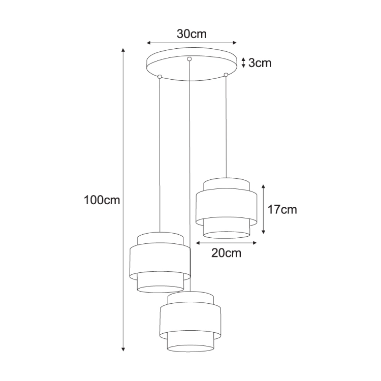 Lampa wisząca K-5282 z serii AMOS