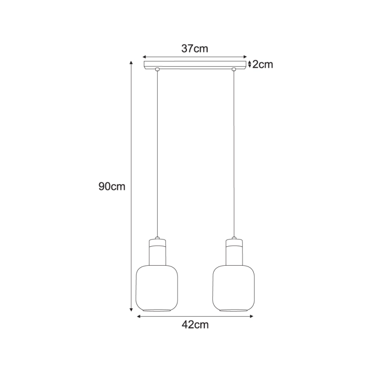 Lampa wisząca K-5266 z serii DOKA