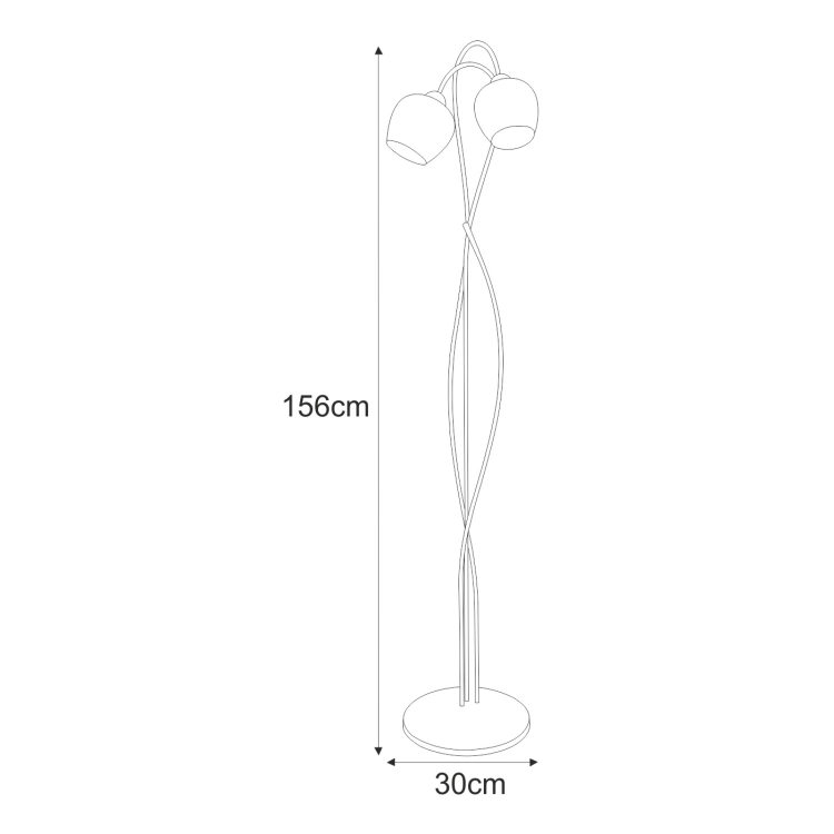 Lampa podłogowa K-5193 z serii DIUNA