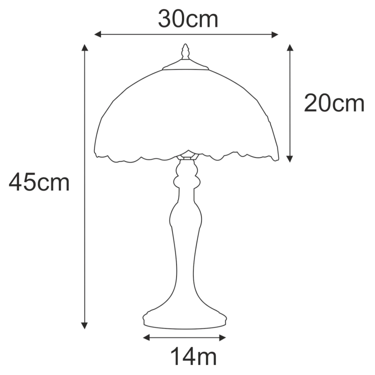 Lampka stołowa K-G12835 z serii ROSE
