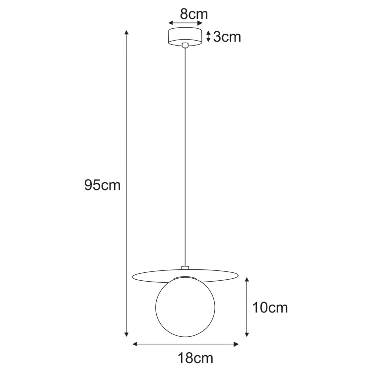 Lampa wisząca K-5440 z serii ROBIN