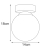 Lampa sufitowa K-5366 z serii PIRO