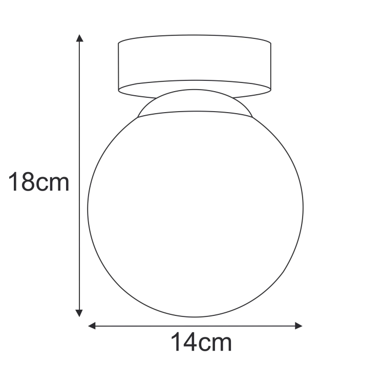 Lampa sufitowa K-5366 z serii PIRO
