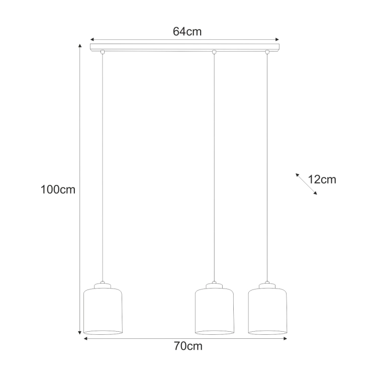 Lampa wisząca K-5570 z serii SORO
