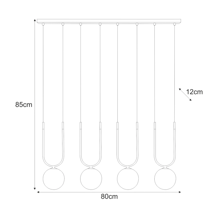 Lampa wisząca K-5597 z serii GOLDI