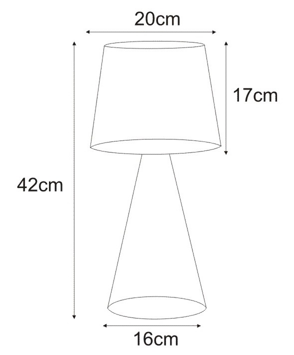 Lampka stołowa / nocna K-4642 z serii SOUL BLACK