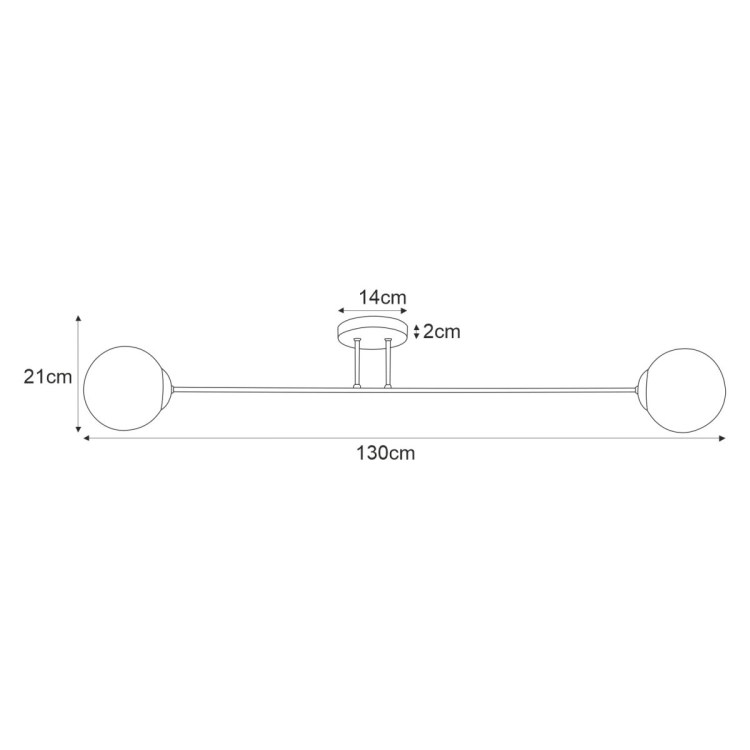 Lampa sufitowa K-5405 z serii LUMIA