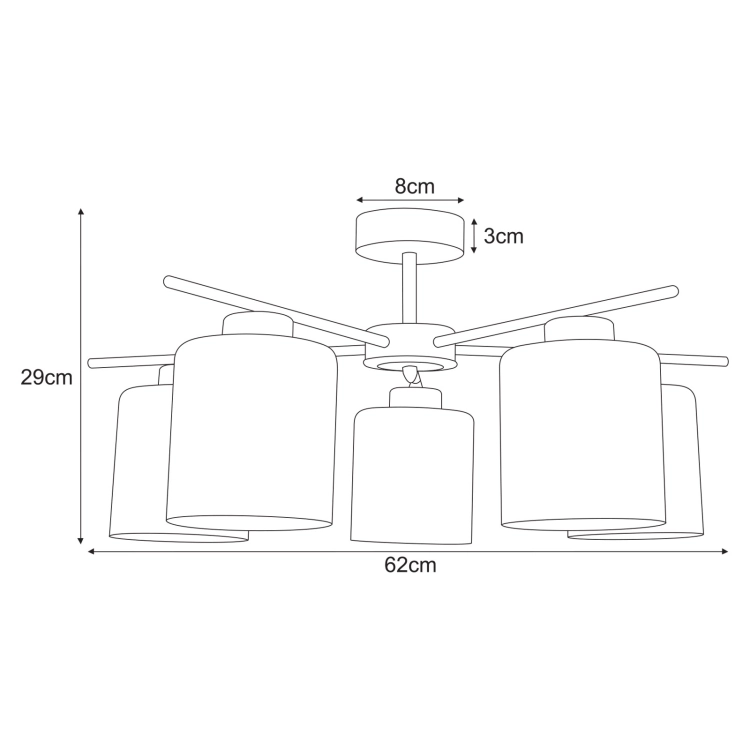 Lampa wisząca K-5812 z serii VANES