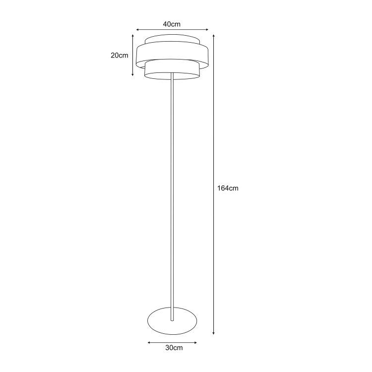 Lampa podłogowa K-5175 z serii ETELA