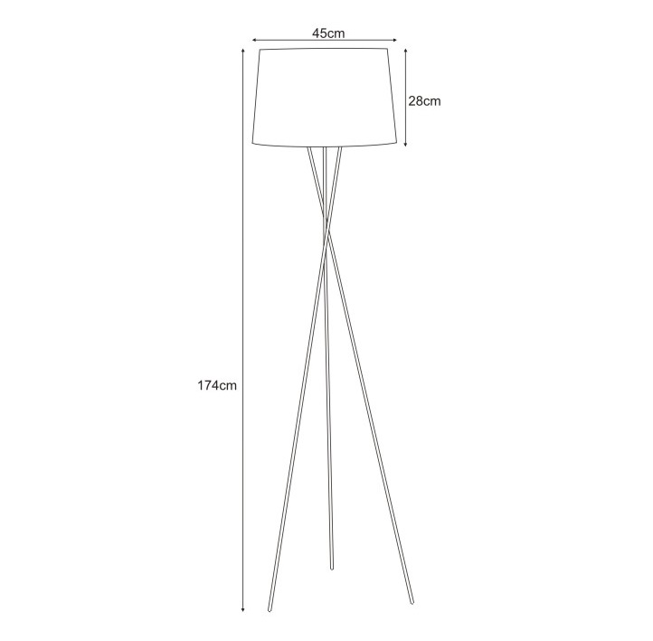 Lampa podłogowa K-4363 z serii REMI WHITE