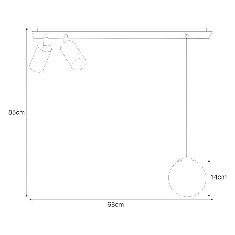 Lampa sufitowa K-4137 z serii ALBIO