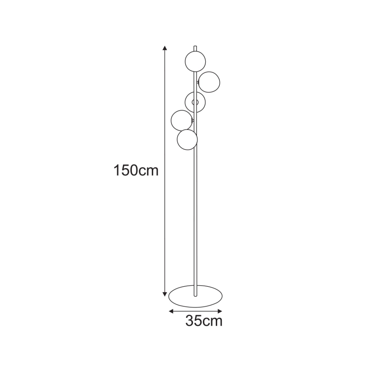 Lampa podłogowa K-5705 z serii MONZA