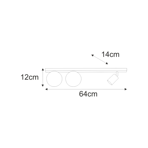 Lampa sufitowa K-5495 z serii ANDI