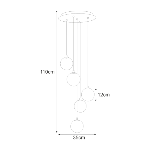 Lampa wisząca K-5561 z serii GALAXY