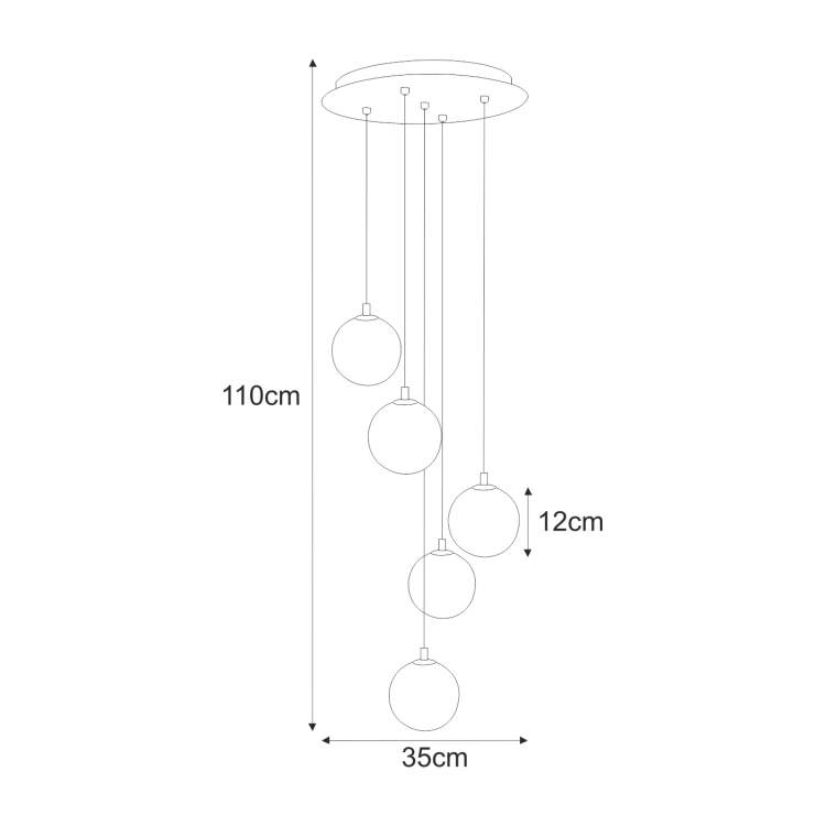 Lampa wisząca K-5561 z serii GALAXY