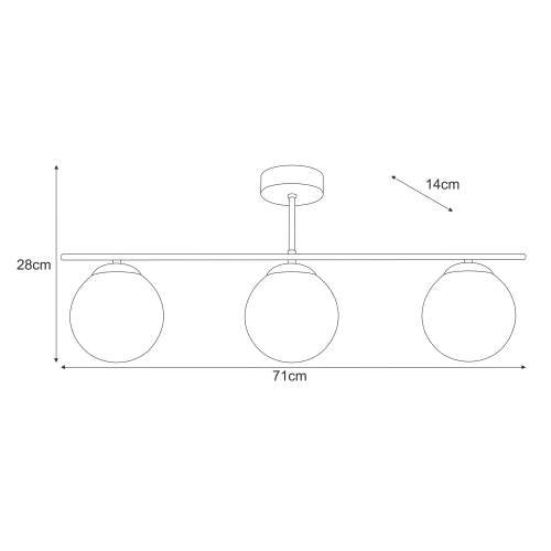 Lampa wisząca K-5782 z serii FELIX