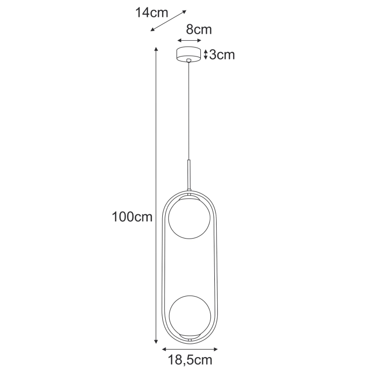 Lampa wisząca K-5392 z serii RITUS