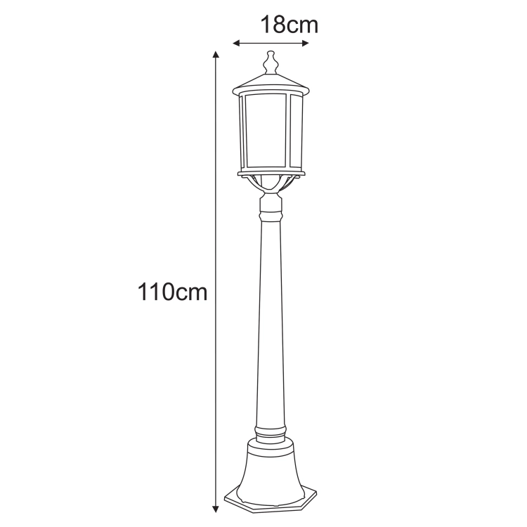 Lampa ogrodowa stojąca K-8217 z serii CHICAGO