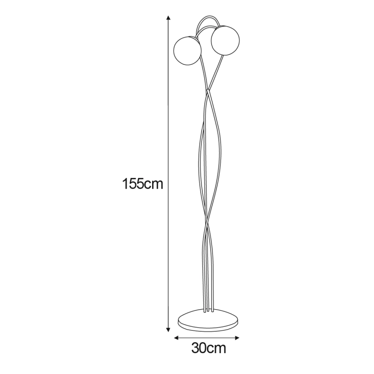 Lampa podłogowa K-5129 z serii FLORO