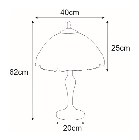 Lampka stołowa / nocna K-G162166 z serii PAPI