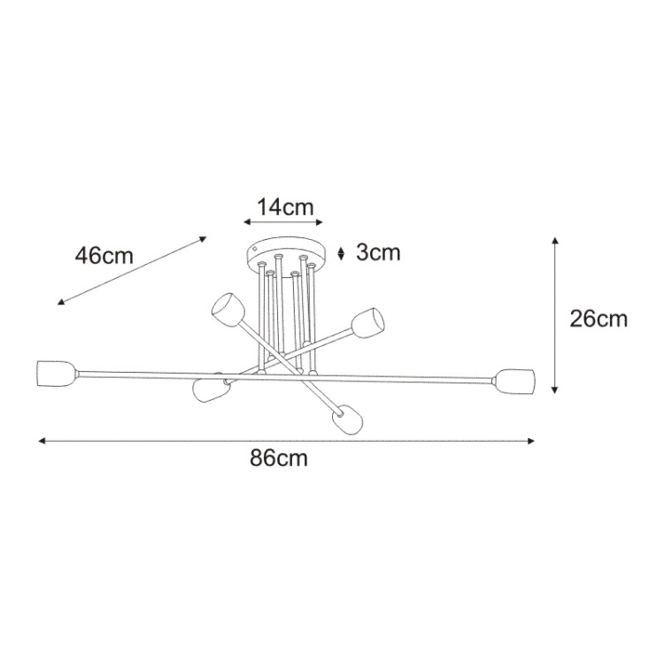 Lampa sufitowa K-4393 z serii SITYA WHITE
