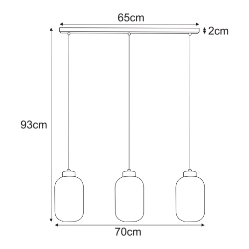 Lampa wisząca K-5734 z serii VILAR