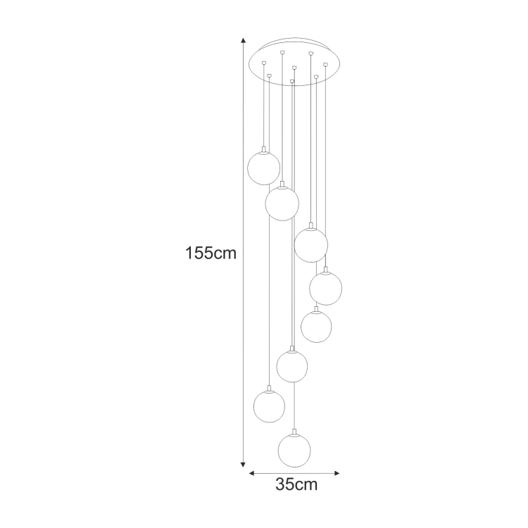 Lampa wisząca K-5557 z serii DORI