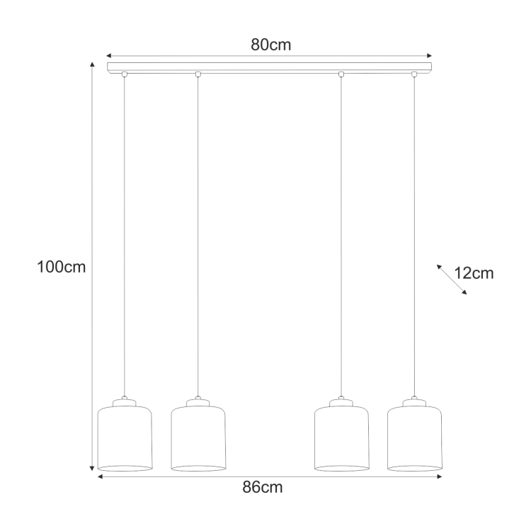 Lampa wisząca K-5571 z serii SORO