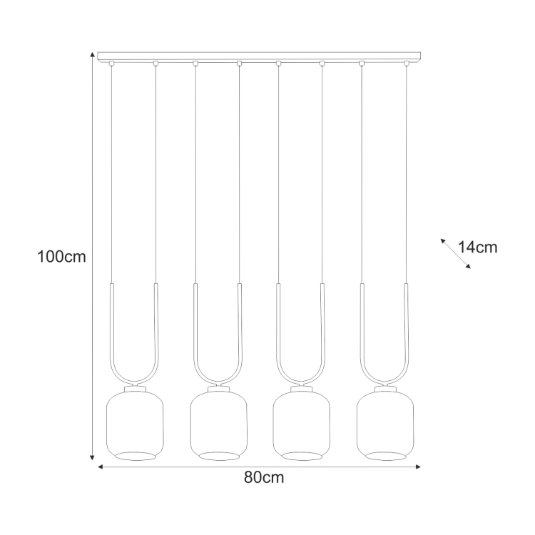 Lampa wisząca K-5587 z serii BONO