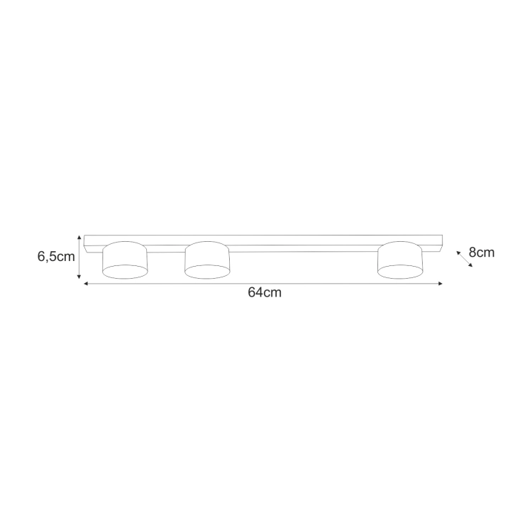 Lampa sufitowa K-5531 z serii CRUZ