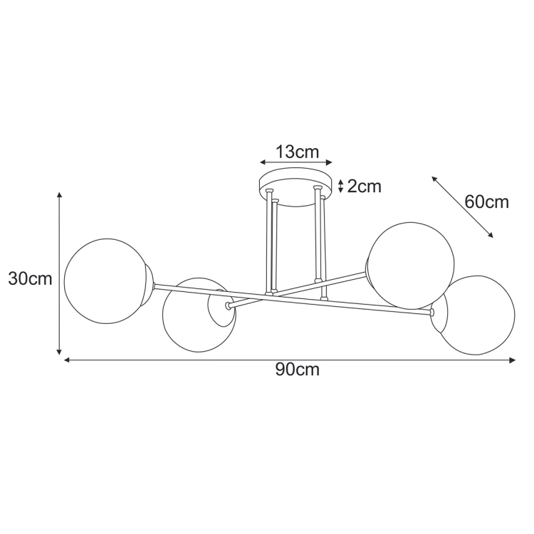 Lampa sufitowa K-5403 z serii LUMIA