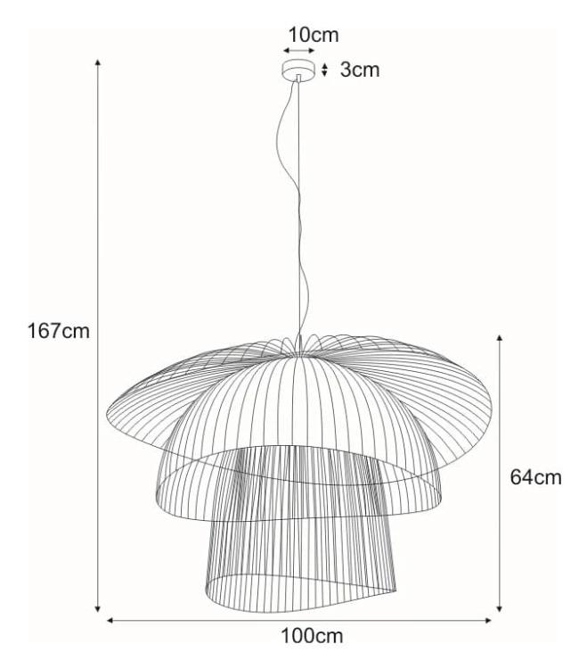 Lampa wisząca KP-12 z serii PLAZA