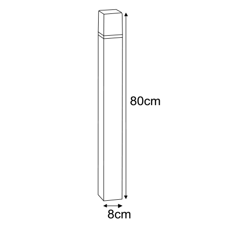 Lampa ogrodowa stojąca K-8142 z serii GENEVA
