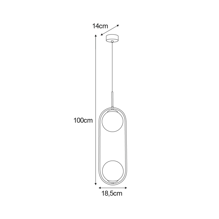Lampa wisząca K-5101 z serii PARVA