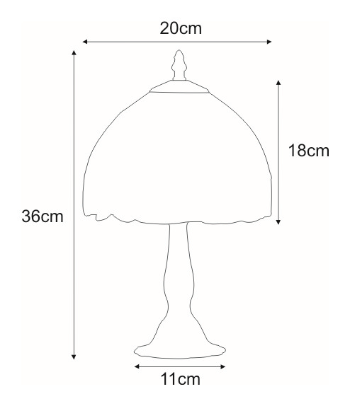Lampka stołowa / nocna K-G08529 z serii TECO