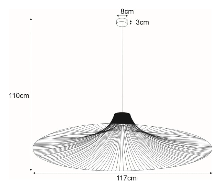 Lampa wisząca KP-09 z serii DOT