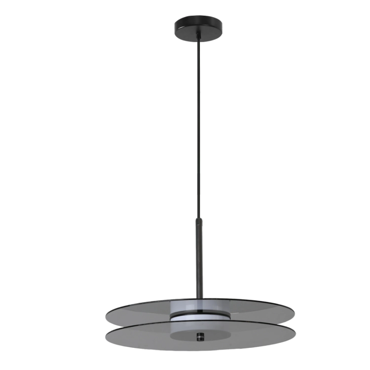 Wisząca lampa duża Casy dymna LED CCT