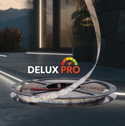 Polska taśma LED Delux Pro 24V 126LED |  Biała neutralna  4000K  | 1500lm/m |  SMD2835 | Rolka 10m | 7 lat gwarancji 