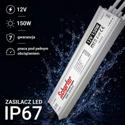 Zasilacz led hermetyczny 12V 150W         Scharfer 7Y