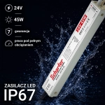 Zasilacz led hermetyczny 24V   45W        Scharfer 7Y