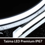 Taśma LED Premium 24V 320led/m COB 10W/m  6500K IP67 700lm/m 10mm CRI90 3Y 50m